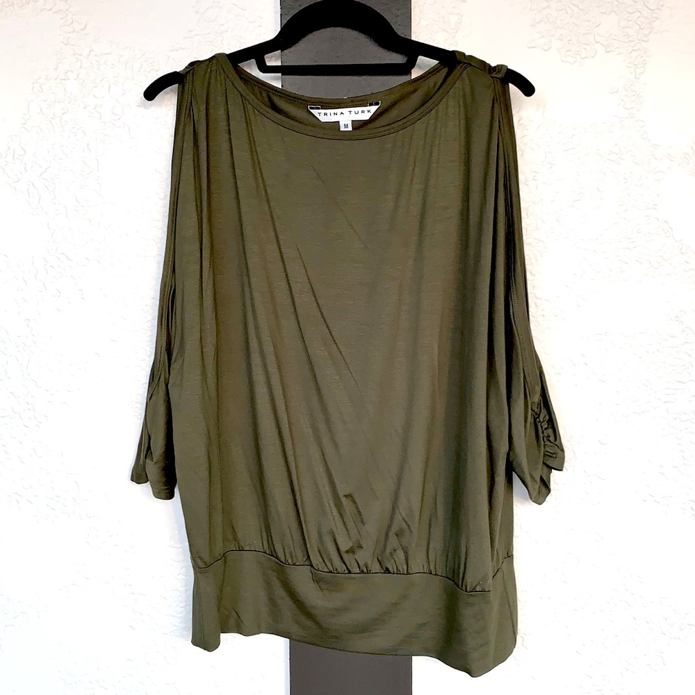 Trina Turk Cold-Shoulder Top